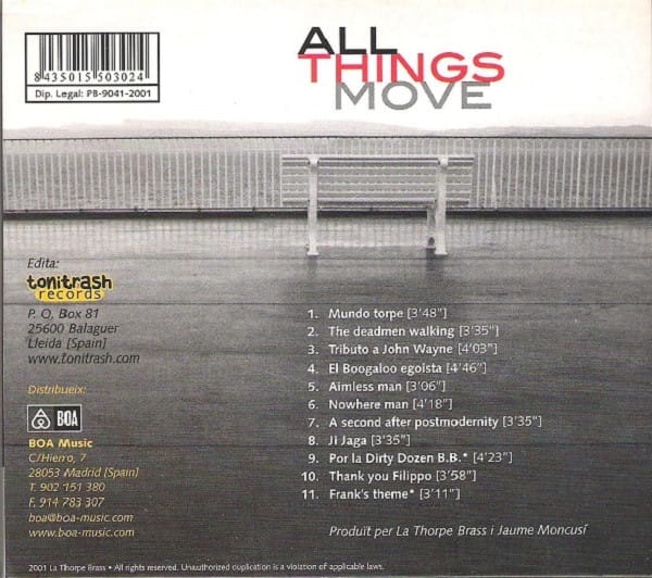 La Thorpe Brass - All Things Move (CD) – Image 2
