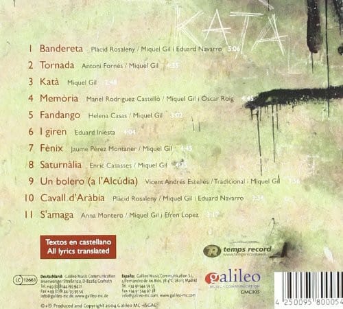 Miquel Gil - Kata (CD) – Image 2