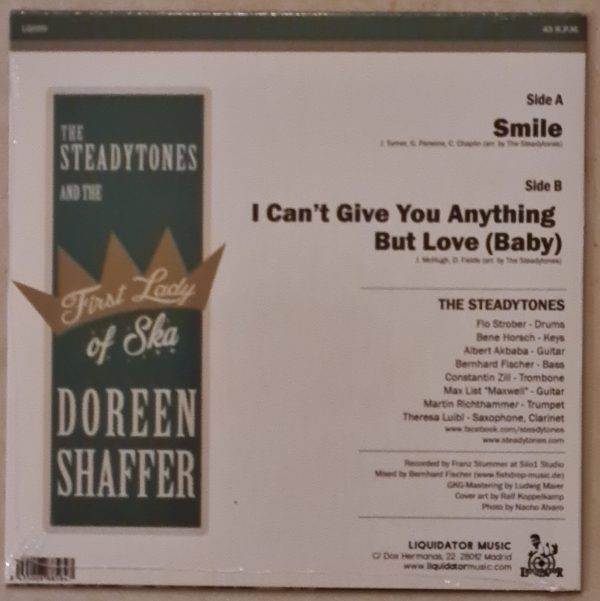 Doreen Shaffer and The Steadytones-Smile ("7") – Image 2