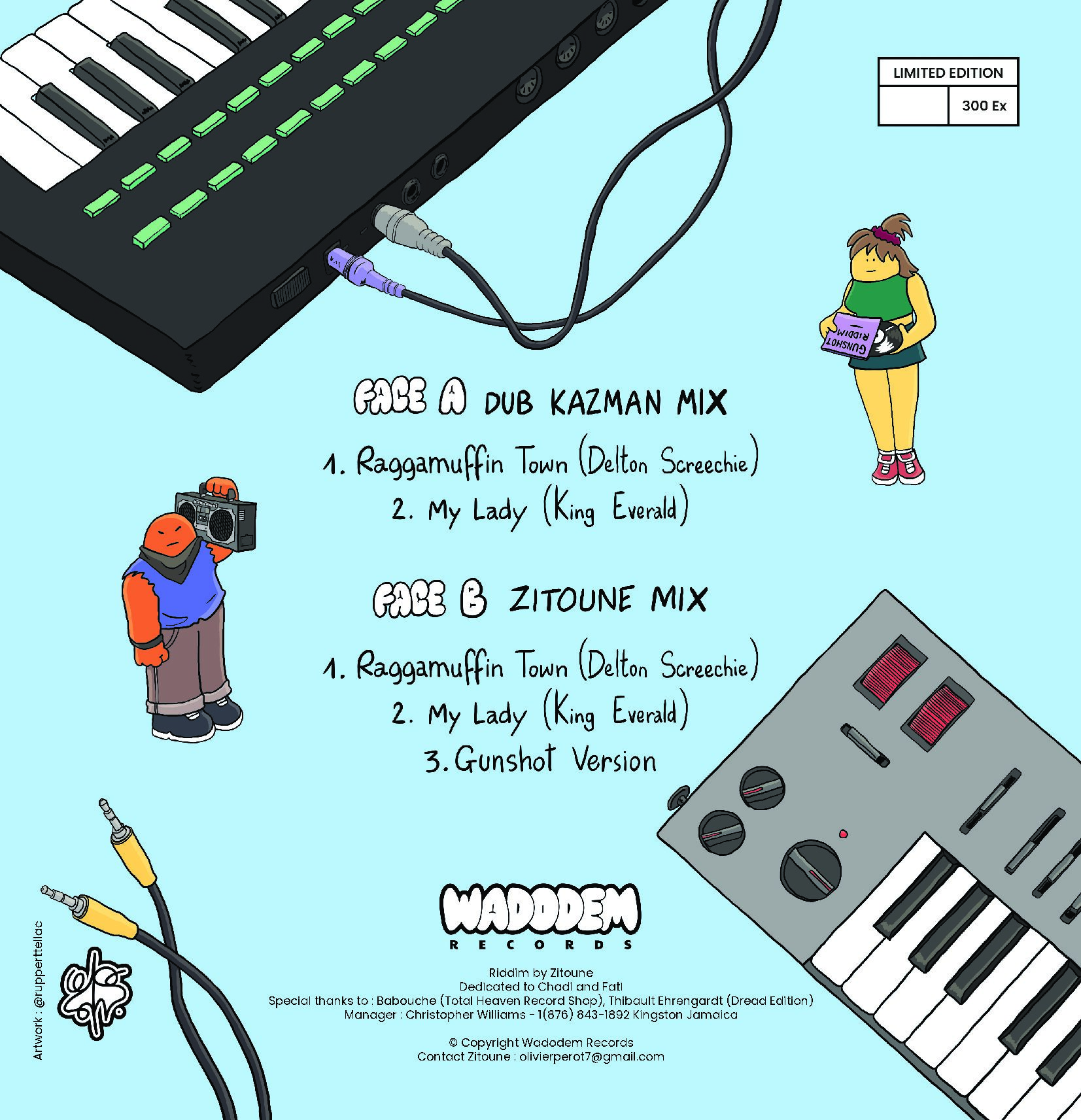 Zitoune Dub Kazman Delton Screetchie King Everald - Gunshot Riddim (EP) – Image 2