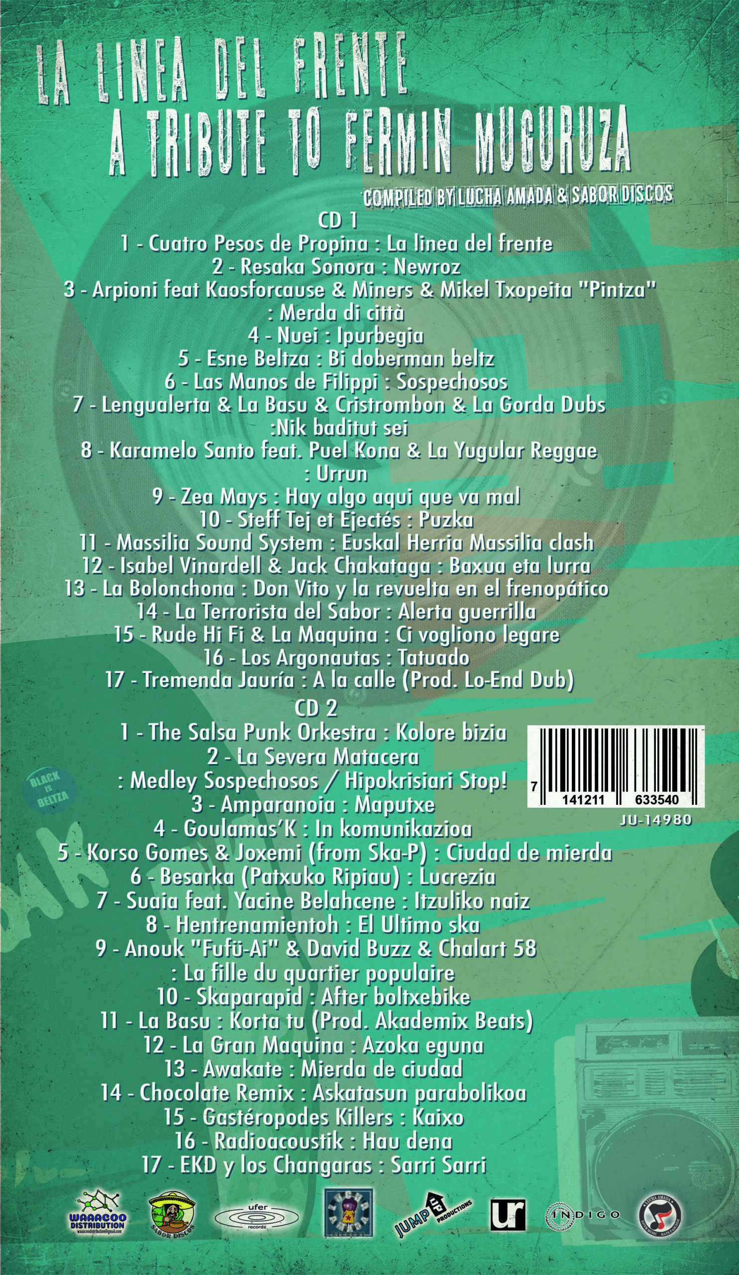 Various Artists - La linea del frente a tribute to Fermin Muguruza (2 Cds) – Image 3