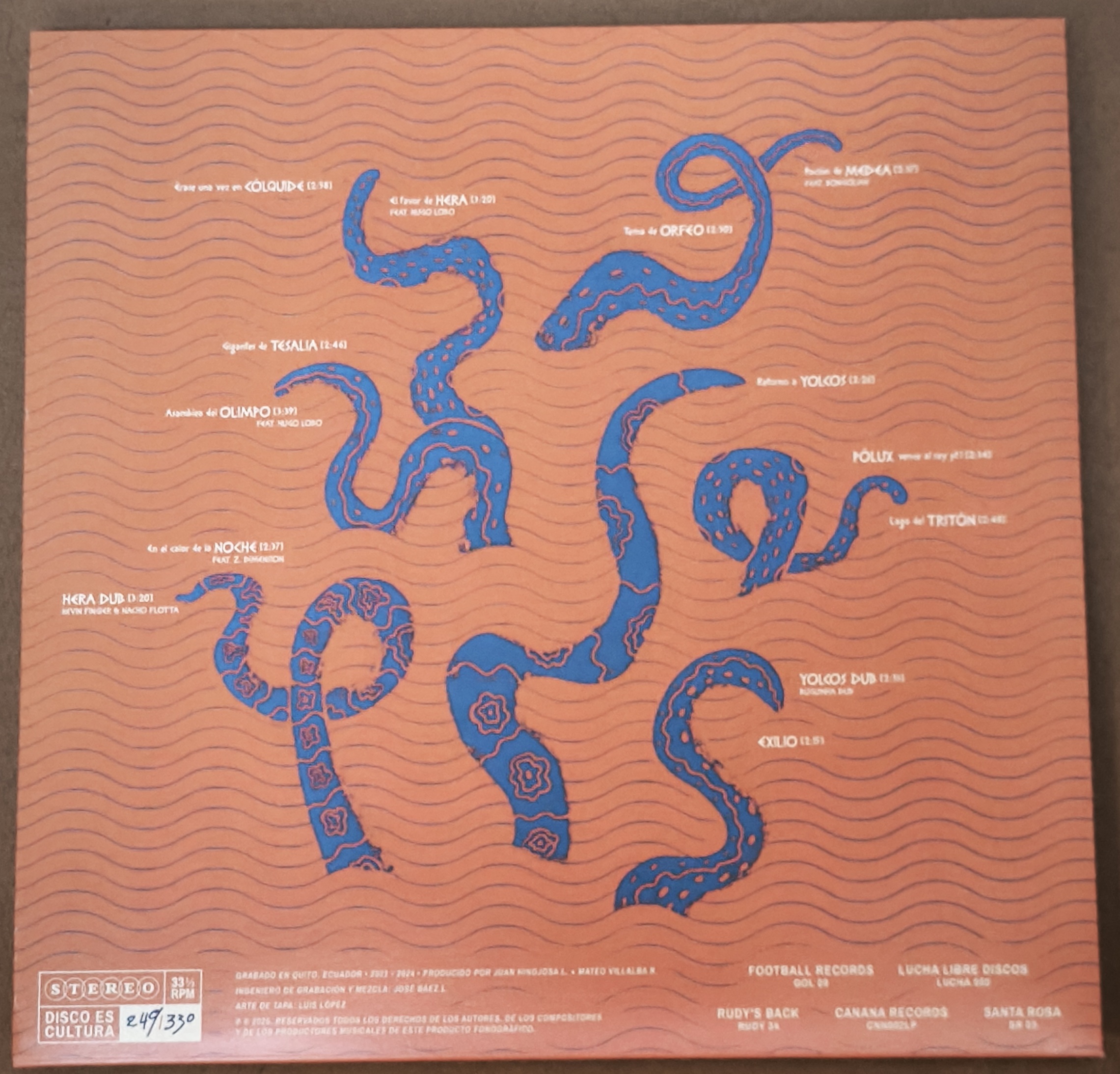 LP Los Argonautas - Audionautica (early reggae rocksteady Equateur) – Image 3