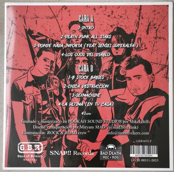 The Turbofuckers - Death Punk All Stars (LP) – Image 2