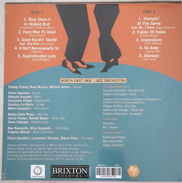 North East Ska Jazz Orchestra - Stompin' & Rollin' (LP Italie) – Image 2